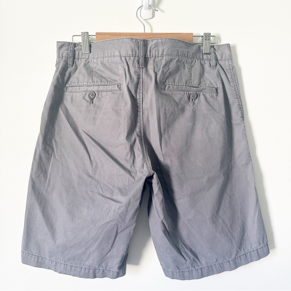 Lacoste Classic Fit Flat Front Cotton Twill Chino Shorts Grey 33 - Picture 7 of 7